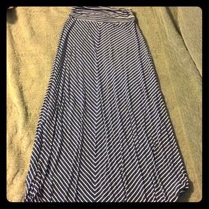Blue and white maci skirt